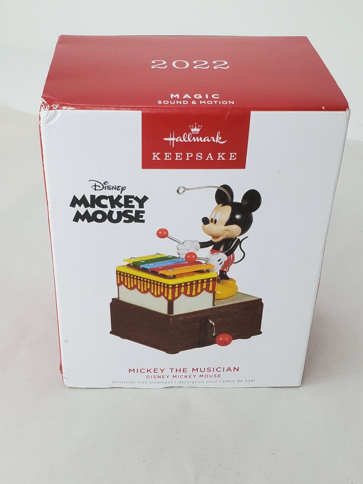 Hallmark 2022 Mickey Mouse the Musician Musical Christmas Ornament w Motion