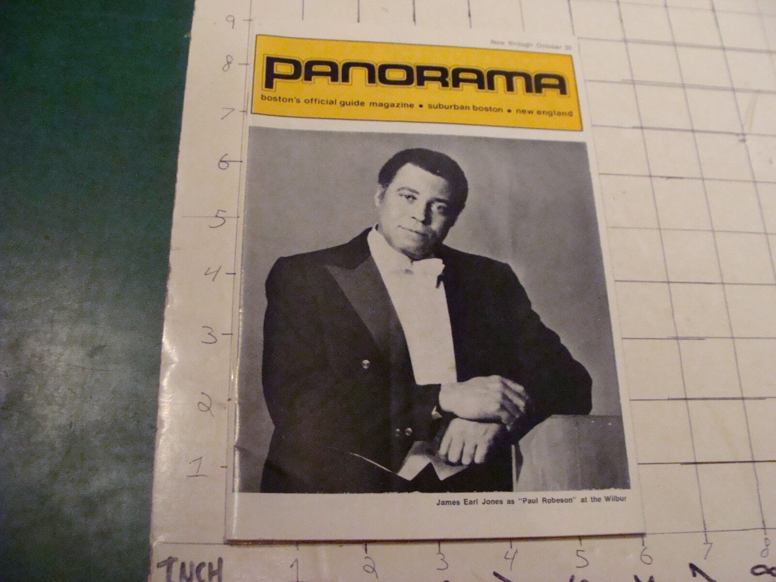 Vintage PANORAMA boston\'s official guide magazine: OCT 1977; 80PGS