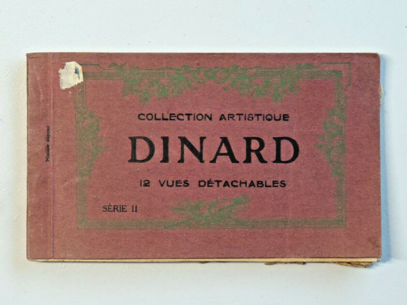 Vintage 12 Vues Postcard Book DINARD Collection Artistique Serie II French 6348