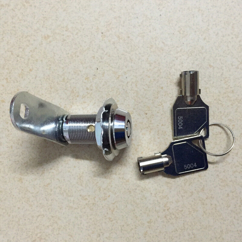28mm Zinc Alloy Cylinder Cam Lock With 2 Keys For Arcade Pinball Machine Cabinet