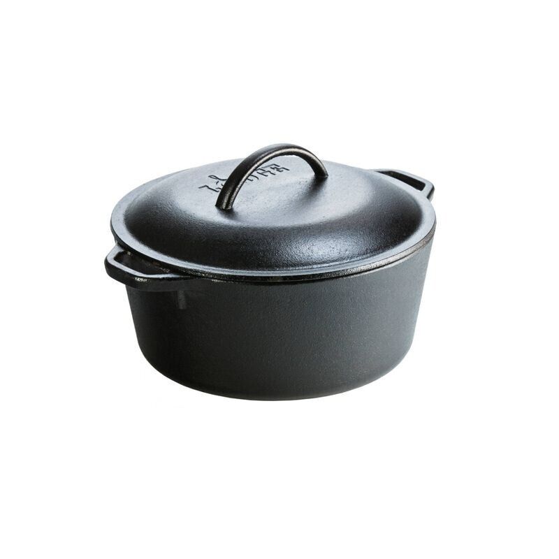 Lodge 5qt Cast Iron Dutch Oven for Family and Group Meals