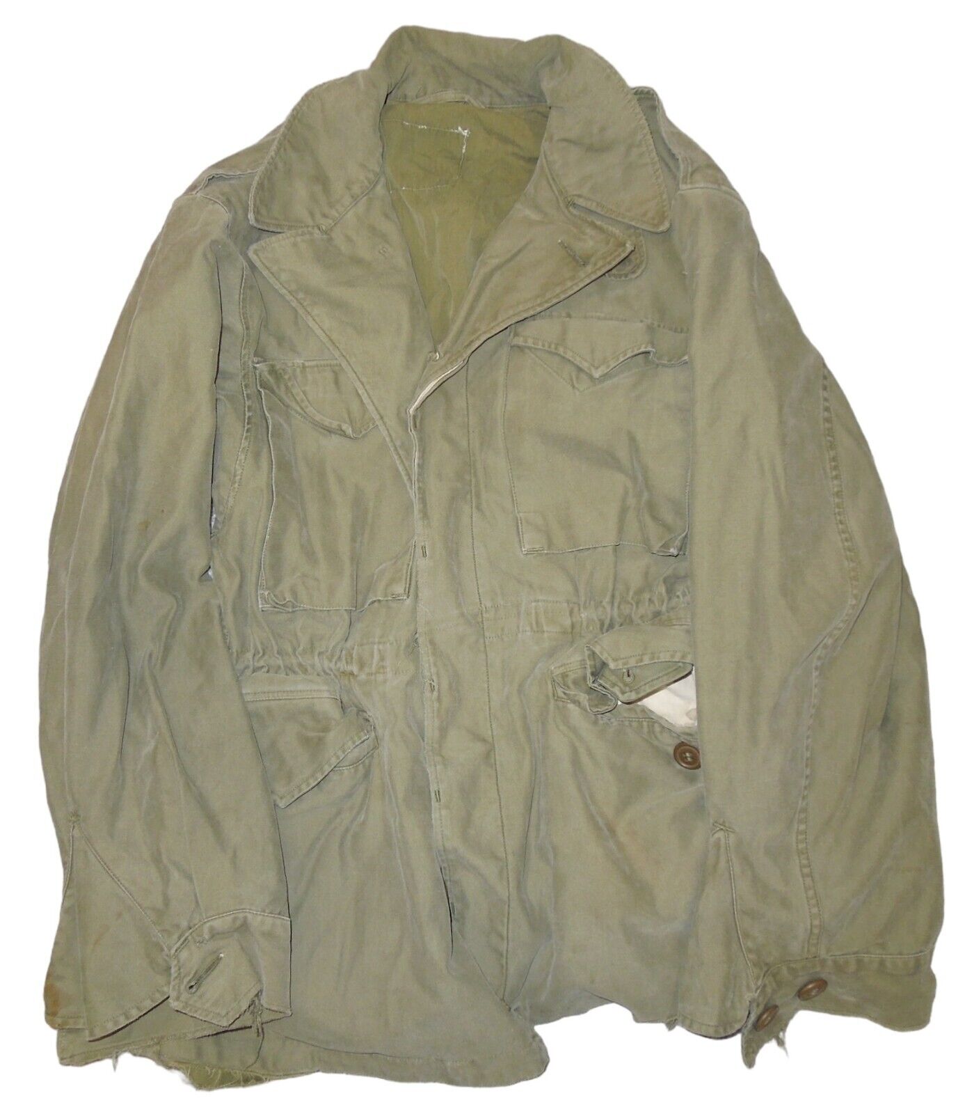 Original Salty WWII US Army M-1943 M43 Field Jacket Uniform
