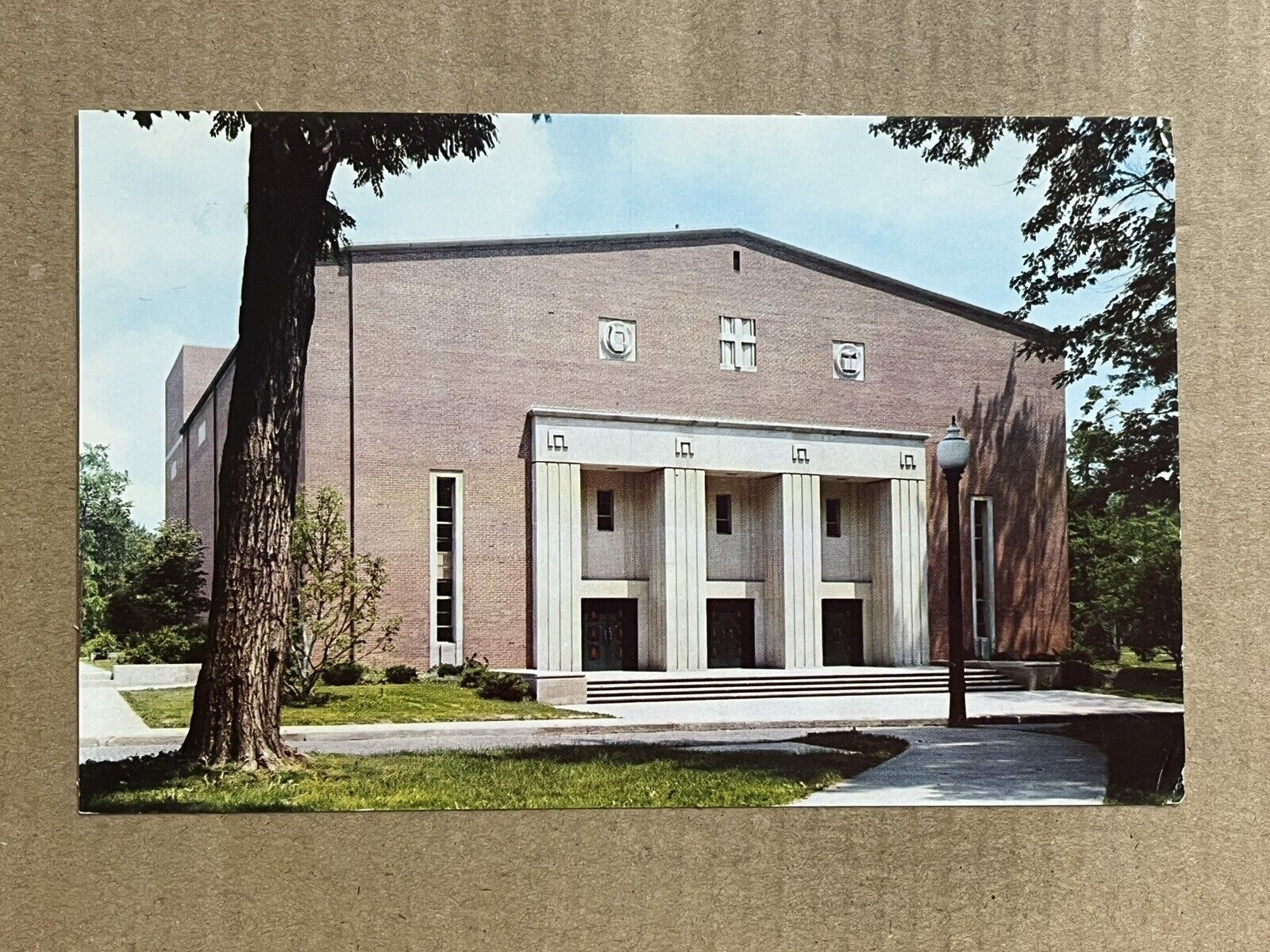 Postcard Westerville OH Ohio Otterbein College Cowan Memorial Hall Vintage PC