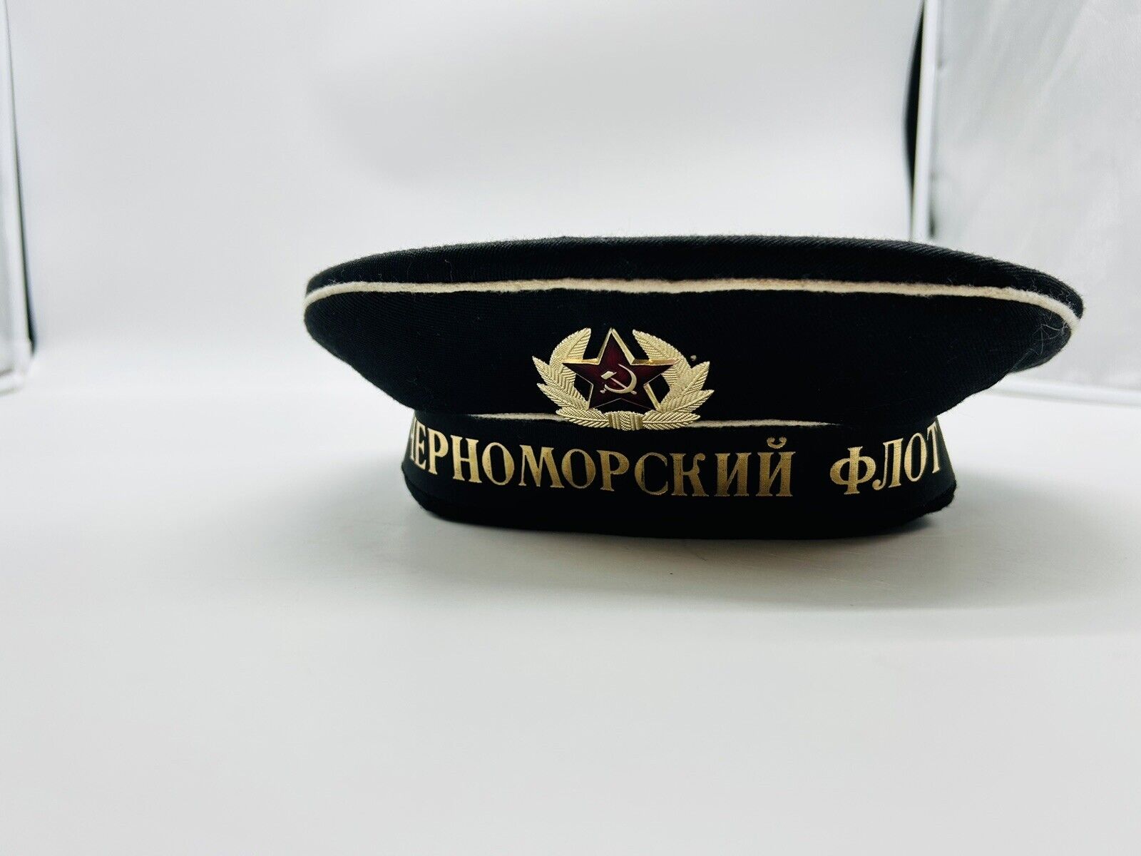 Russian Soviet USSR Navel Cap 1990 PRIMORSKY Size 55 Enamel Badge