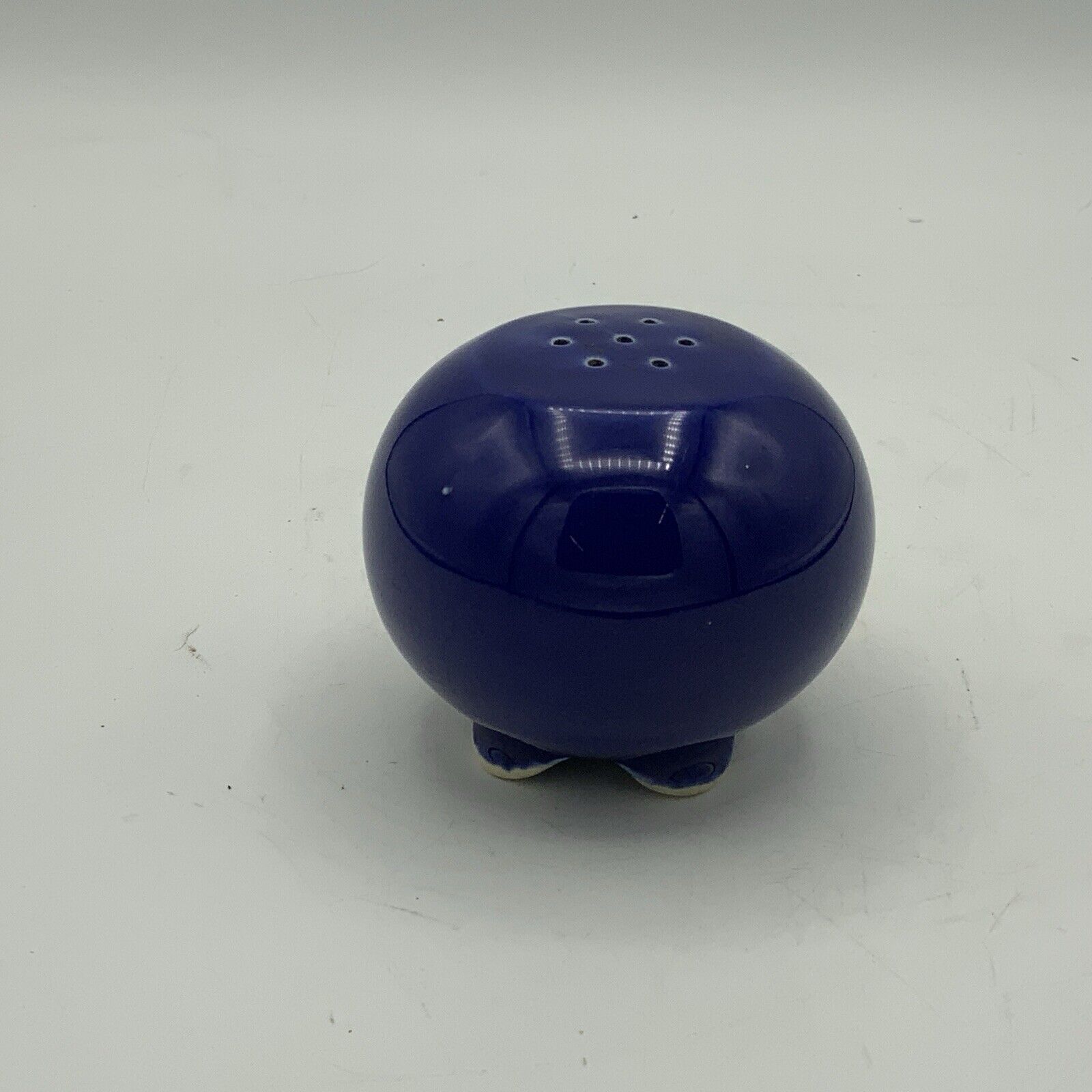 VTG Cobalt Blue Round Footed Salt Shaker