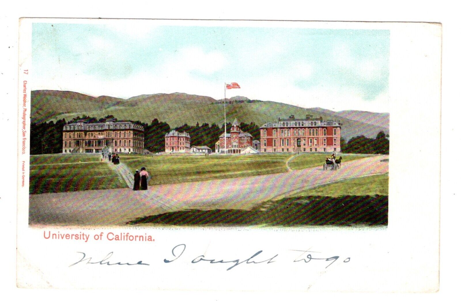 PC  Color litho, UNIVERSITY OF CALIFORNIA, Berkeley, CA, ca1880s-1900s