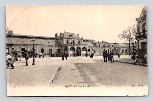CPA Moulins la Gare - Carte Postale, Postcard