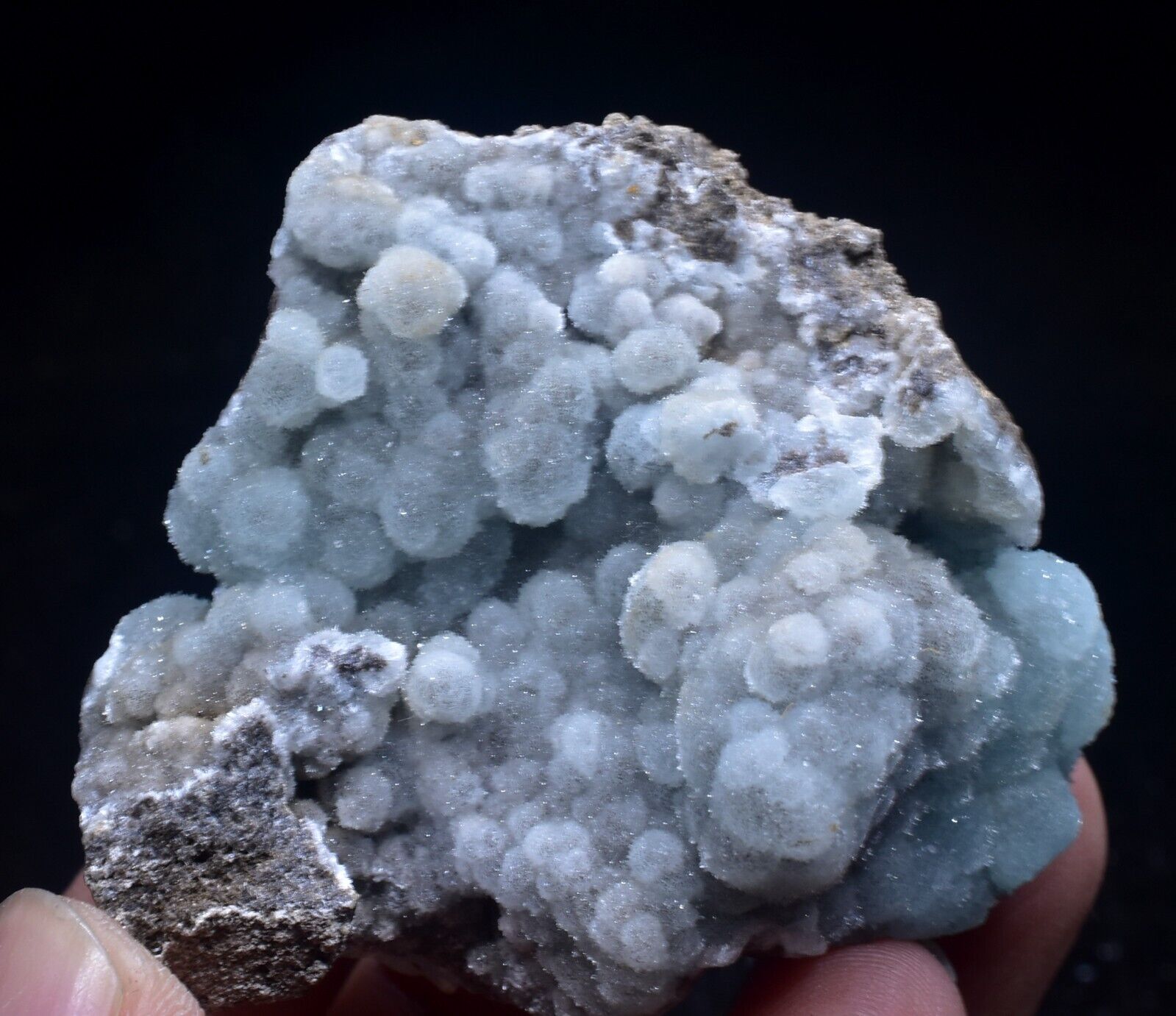 95g Natural Clear Hemimorphite spherical Rare Mineral Specimens China
