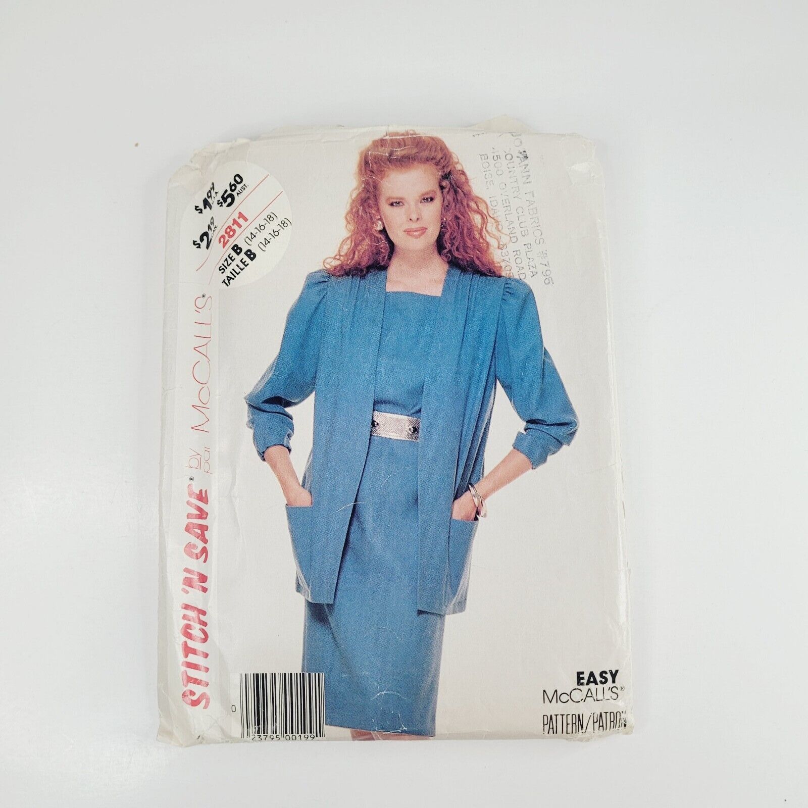 McCall\'s Sewing Pattern 2811 Size 14 16 18 Uncut 🧵 Jacket & Dress 