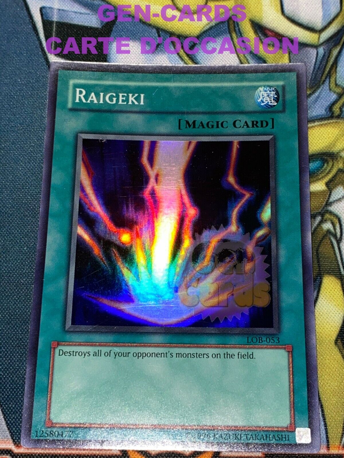 USED Yu Gi Oh RAIGEKI LOB-053 Card