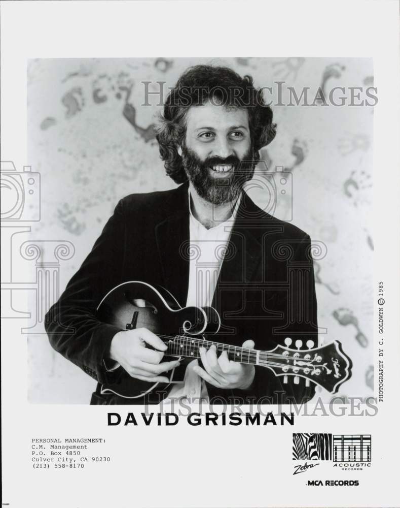 1985 Press Photo Musician David Grisman - lrp92185