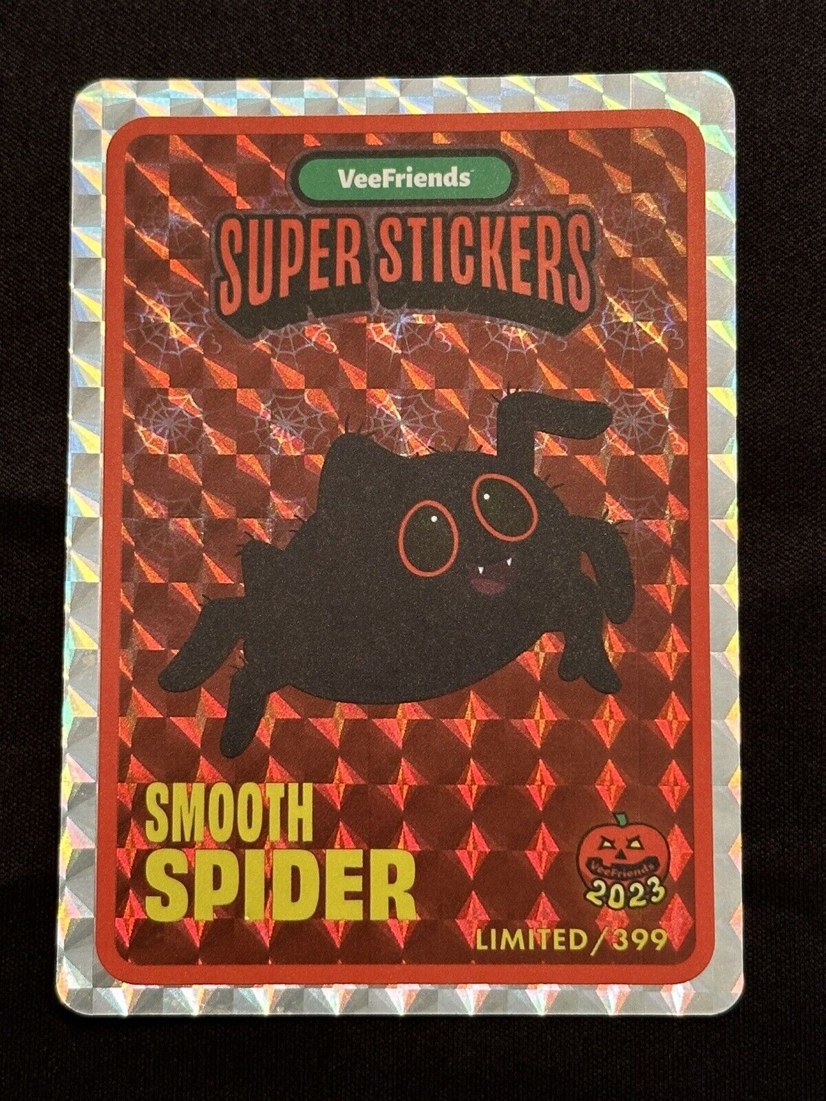 SMOOTH SPIDER Super Sticker /399 - Veefriends Halloween 2023 Collection