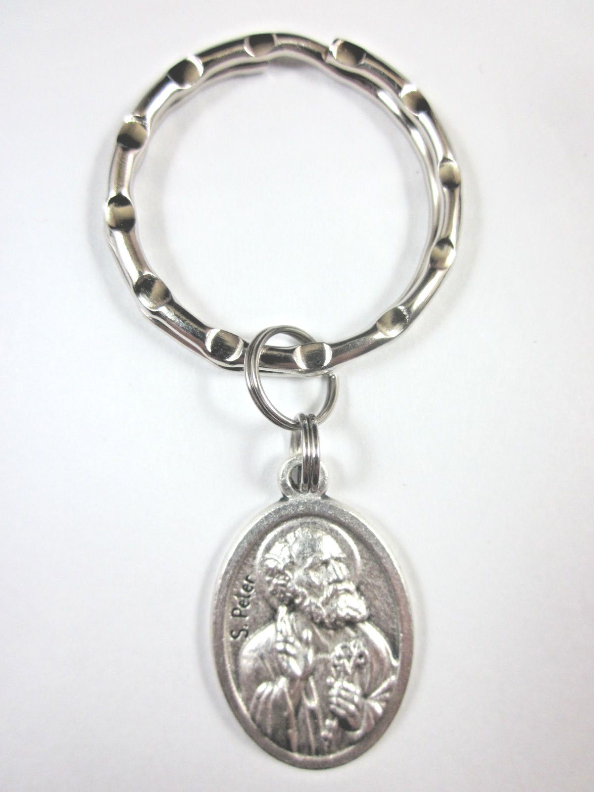 St Peter Medal Italy Key Ring Gift Box & Prayer Card