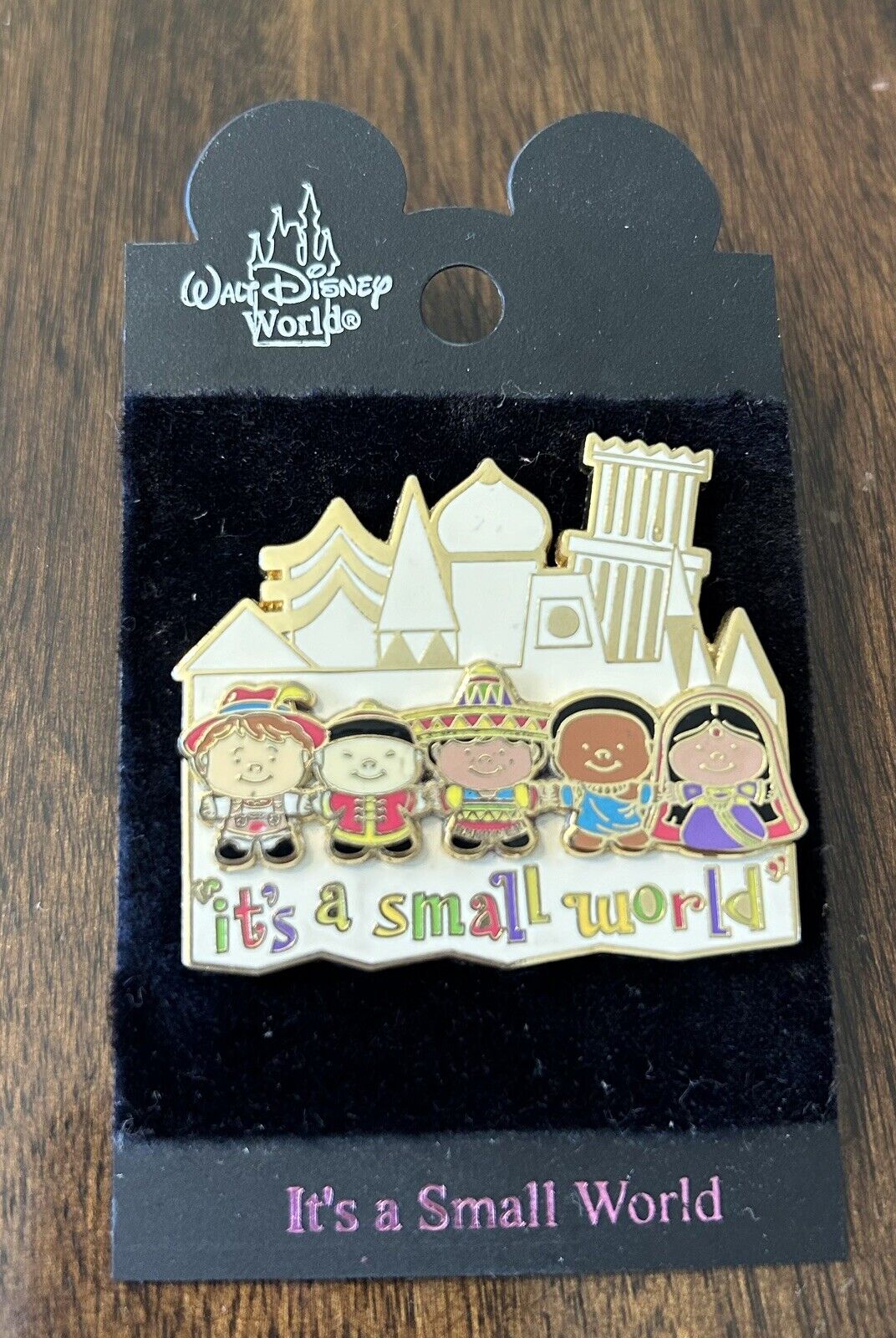 It\'s a Small World  Logo Attraction Souvenir Pin Walt Disney World Disney 2005