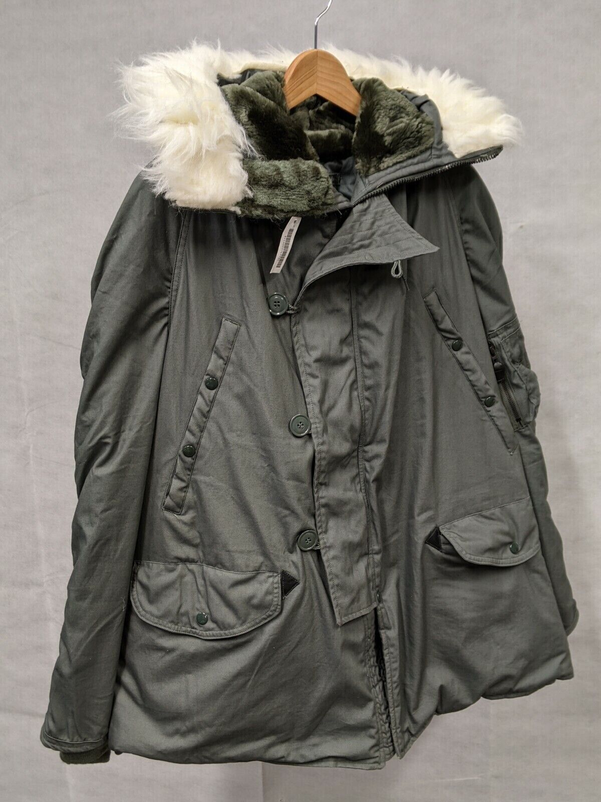 US Army - Military - Extreme Cold Weather N3B Snorkel Parka Jacket Coat - Medium