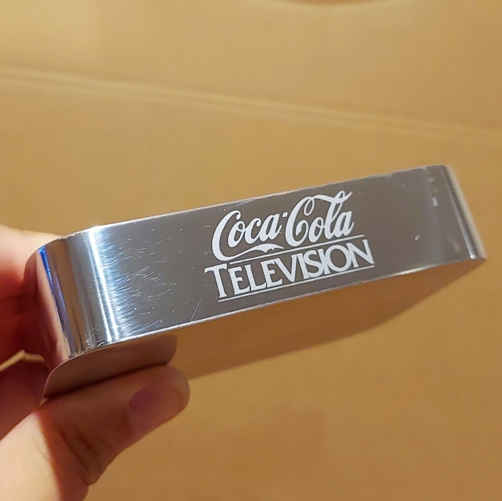 Vintage Coca Cola Television Paperweight Employee Promo Gift Collectible - VHTF