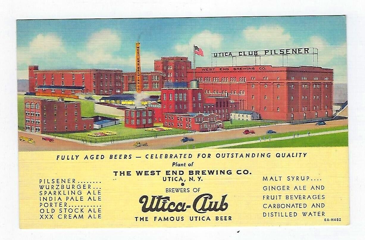 Early 1900\'s Adver. Postcard Utica-Club The Famous Utica Beer West End Brewing