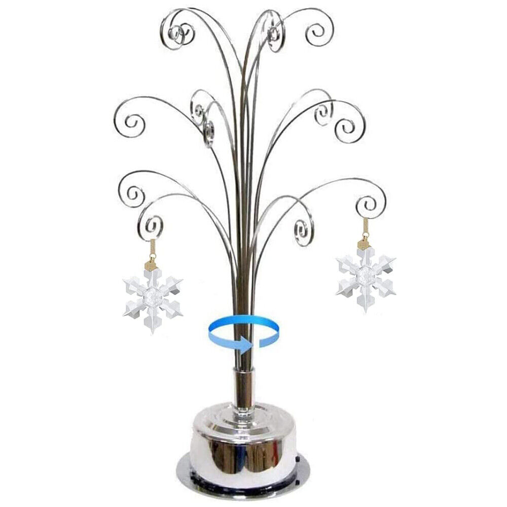 For Swarovski Christmas Ornament 2024 Annual Snowflake Crystal Angel Star Stand