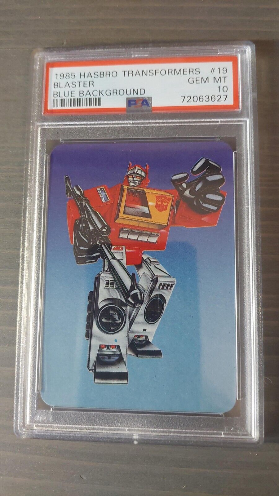 1985 Hasbro Transformers #19 Blaster PSA 10