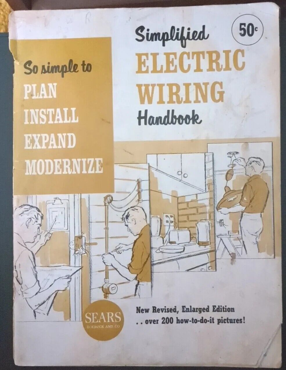 Sears Simplified Electric Wiring Handbook Vintage 1964 Revised, Enlarged Edition