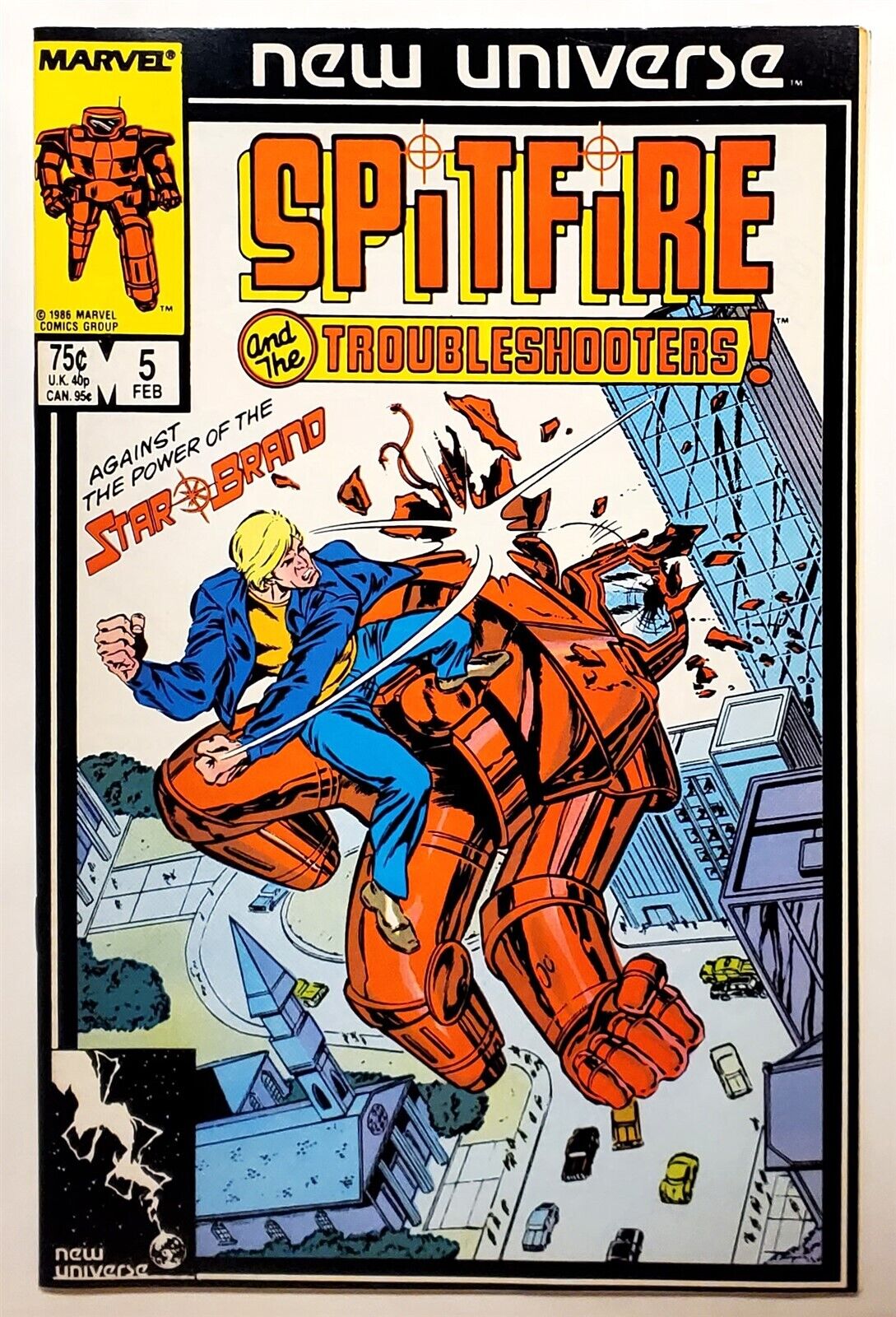 Spitfire and the Troubleshooters #5 (Feb 1987, Marvel) 7.5 VF- 