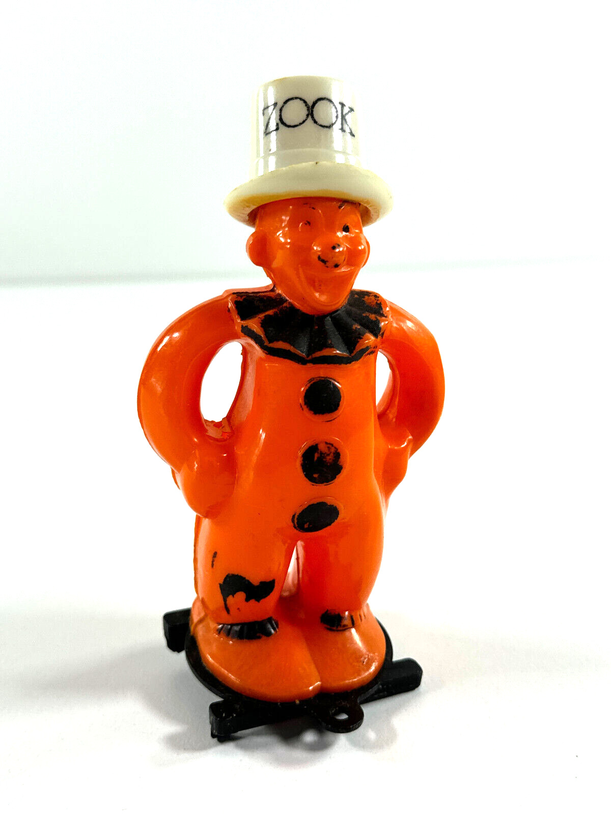 vtg Rosbro Halloween ZOOK the Clown Candy Container pull toy L@@K