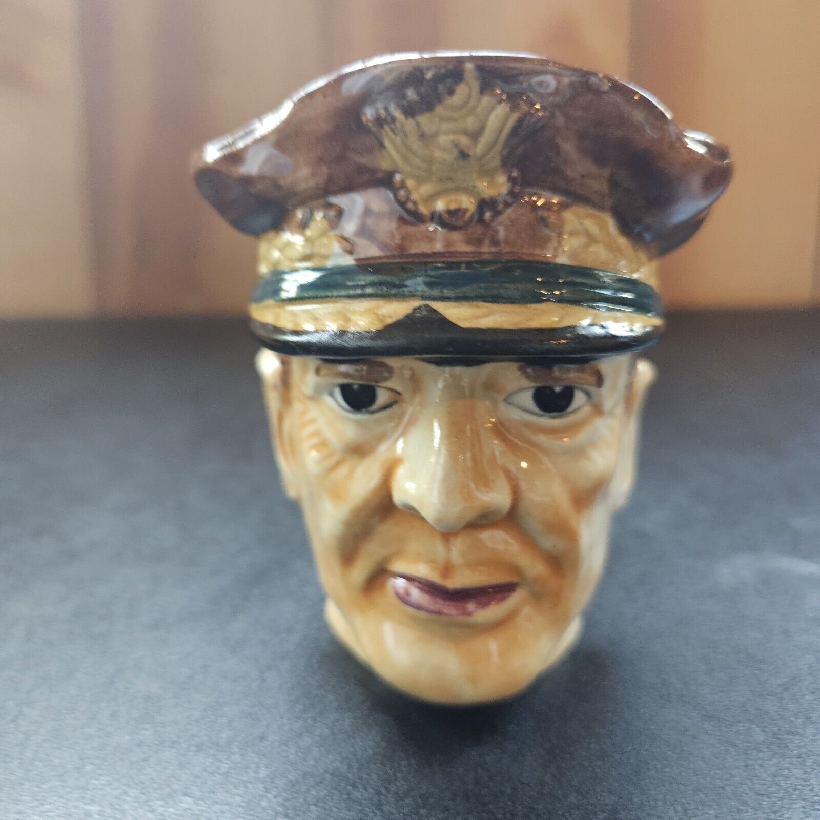 Vintage 1940s General Douglas MacArthur Toby Style Mug \