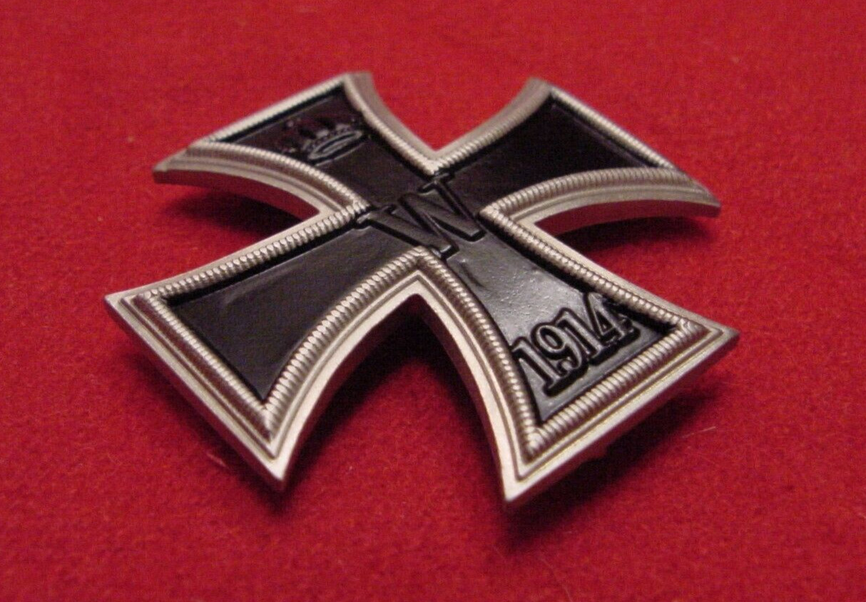 GERMAN WWI IMPERIAL / PRUSSIAN IRON CROSS 1st CLASS - VAULTED - NICKEL SILVER