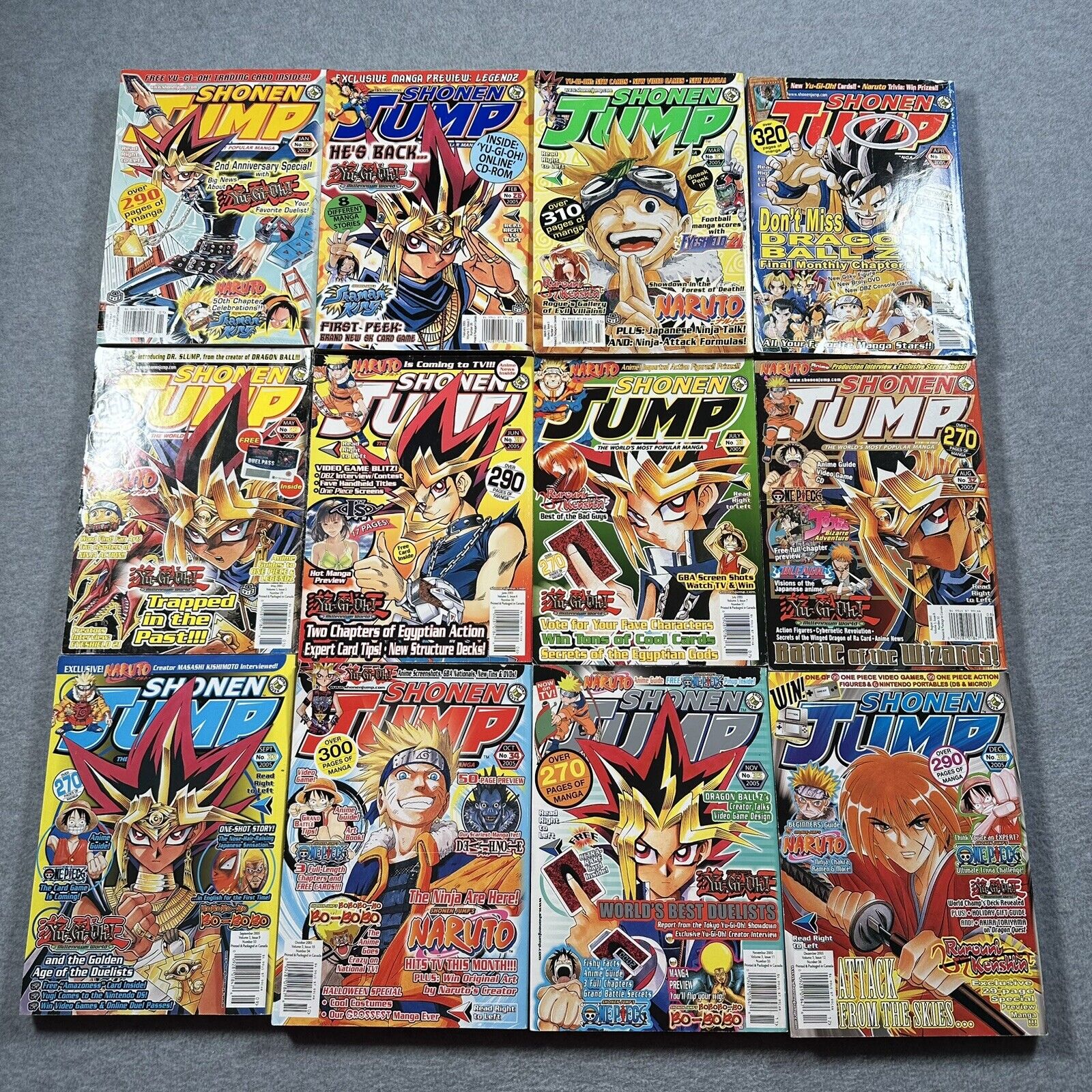 Shonen Jump Year 3 (2005) Complete, US Edition, Manga Anthology Magazine (12)
