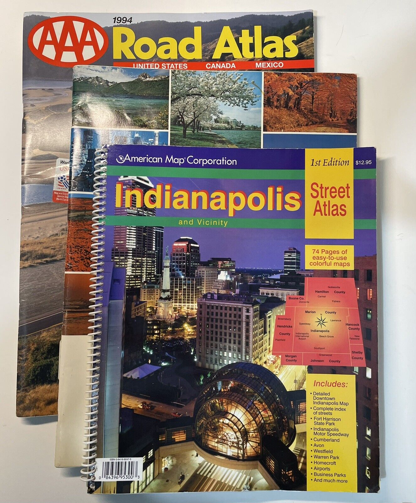 Road Map Lot AAA Road Atlas 1994 Rand McNally 1969 American Map Co 1999