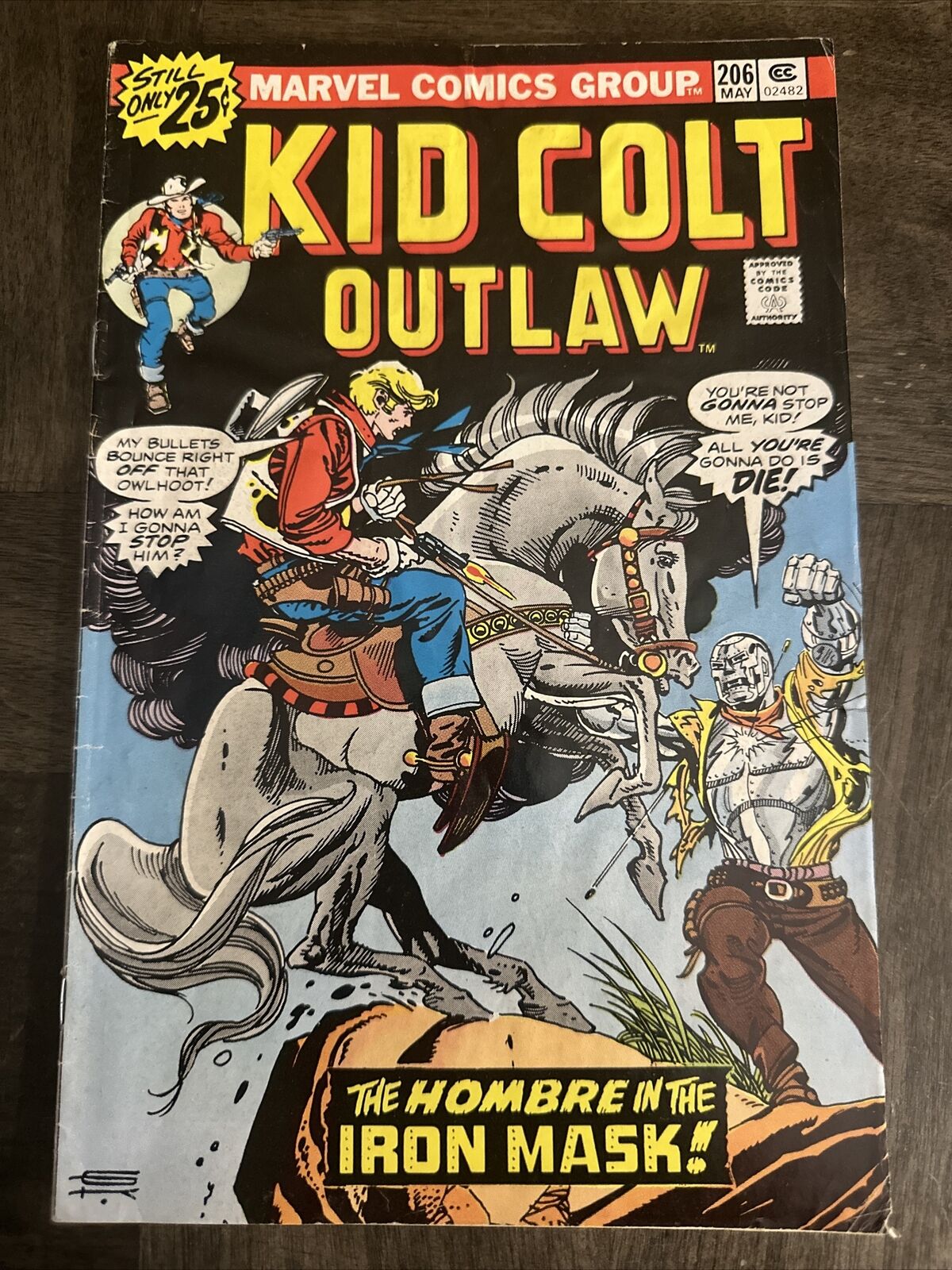 KID COLT OUTLAW #206 MAY 1976 MARVEL WESTERN Marvel Comics