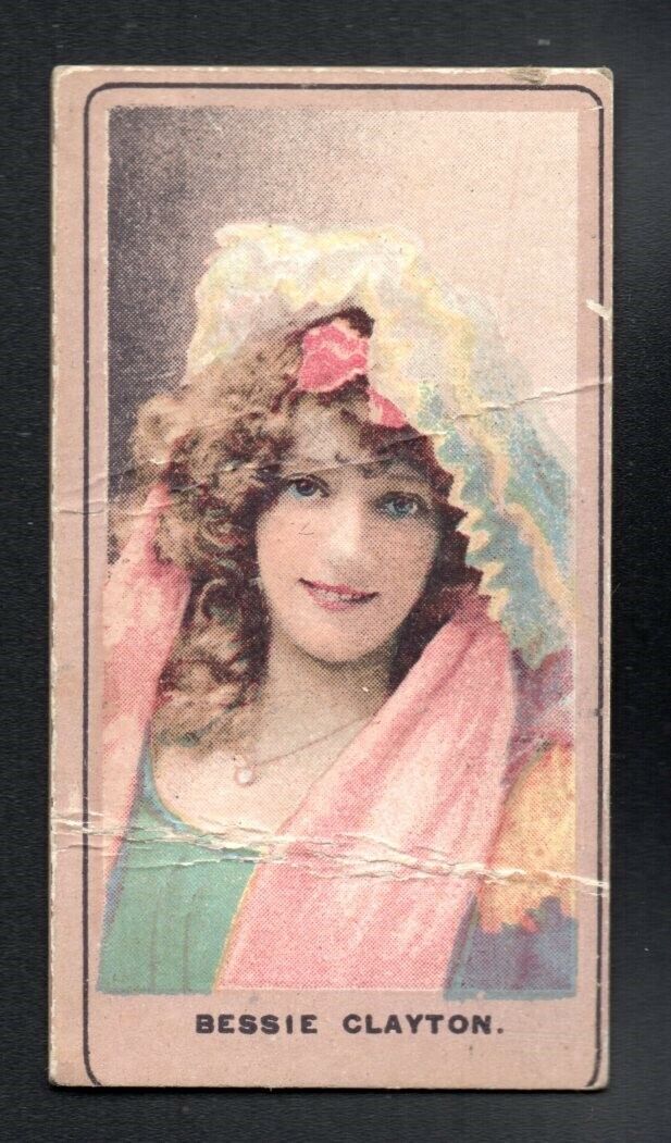BESSIE CLAYTON VINTAGE TOBACCO CARD 1920\'S 1930\'S ACTRESS ENTERTAINER