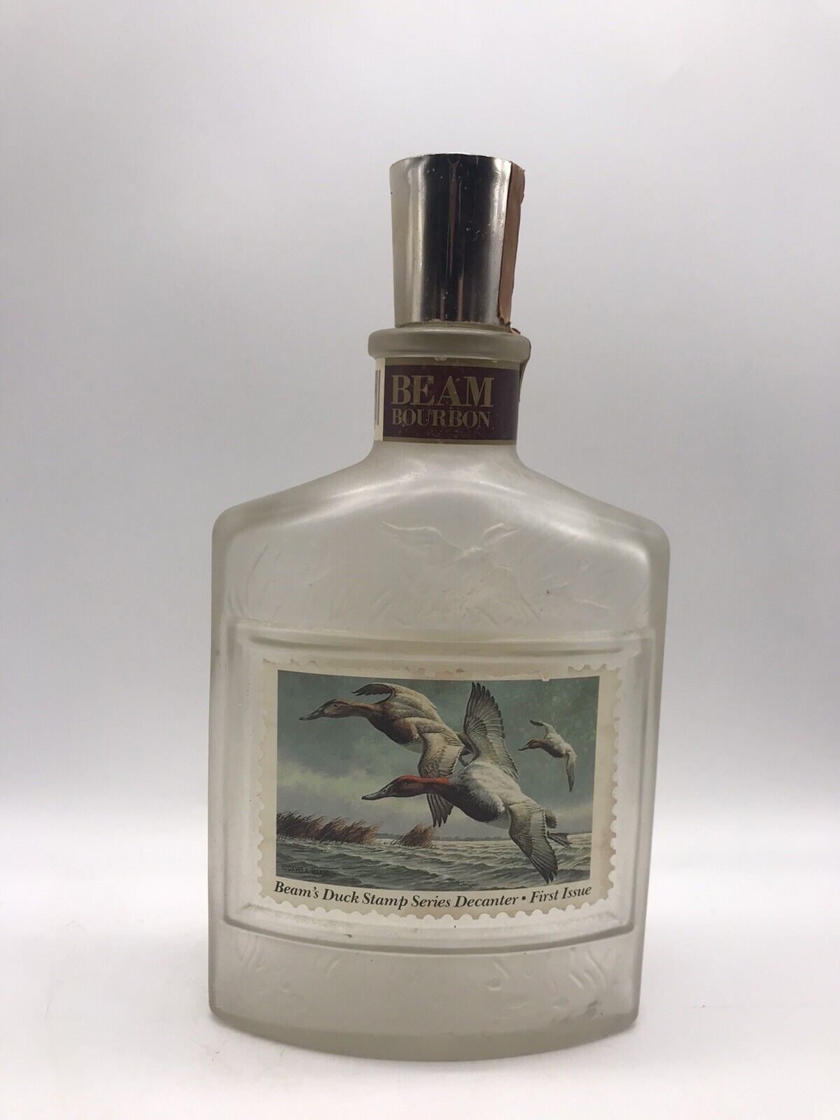 Vintage Jim Beam\'s Duck Stamp Series Decanter - First Issue - Canvasbacks- EMPTY