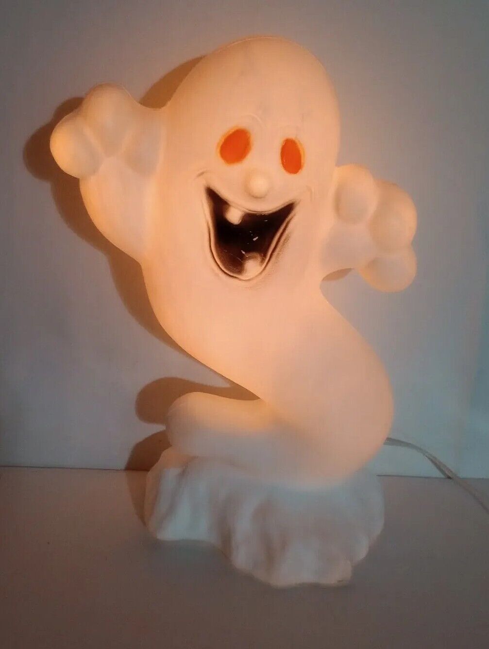 Vintage Halloween Lighted Boo Ghost Blow Mold 22\