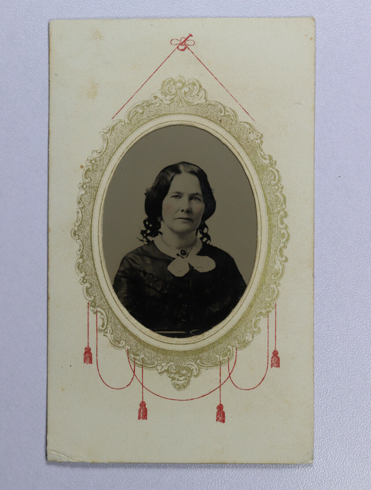 1800’s Tintype, Older Woman Boston, MA