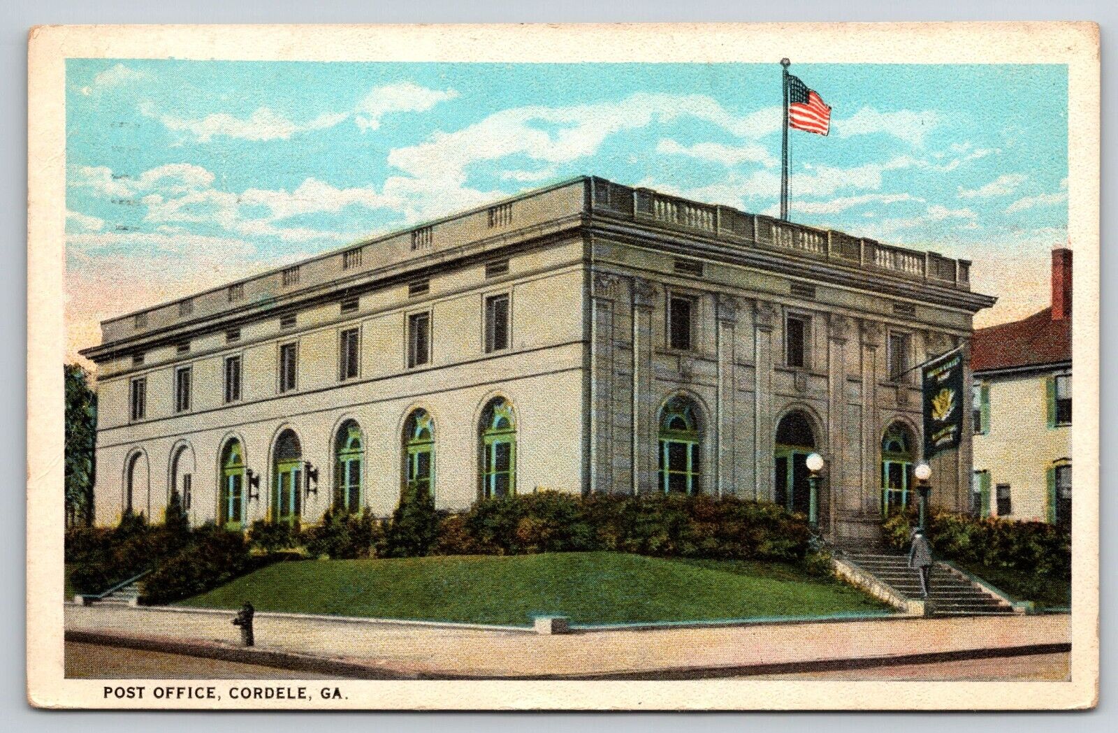 Post Office, Cordele, Georgia c1923 Postcard S3411