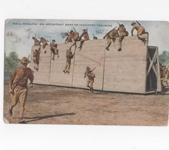 WWI Wall Scaling-An Important part of infantry training  1918