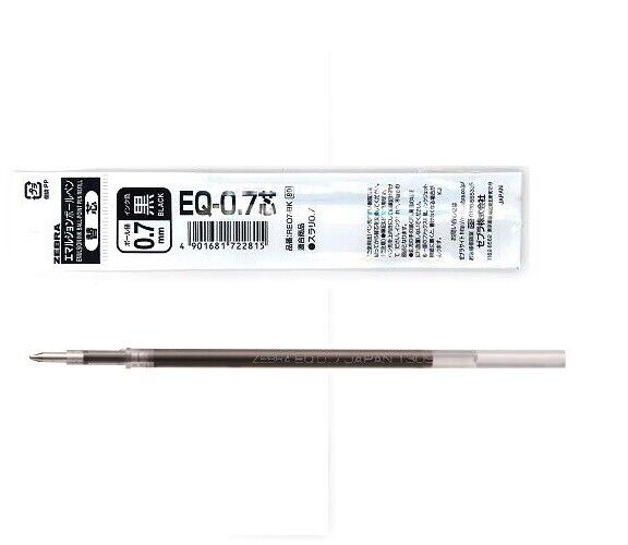 Zebra 0.7mm Ballpoint Pen Refill EQ-0.7 Choose from 3 colors (REQ7)
