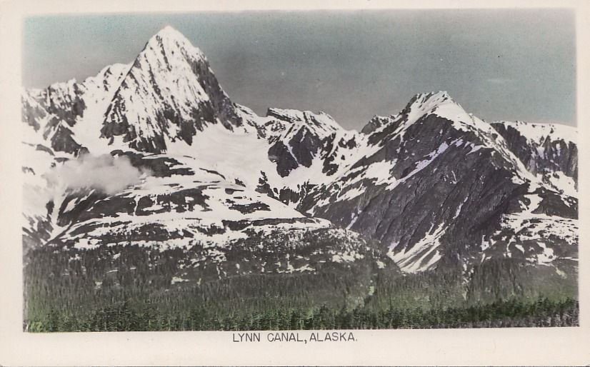 Postcard RPPC Lynn Canal Alaska AK