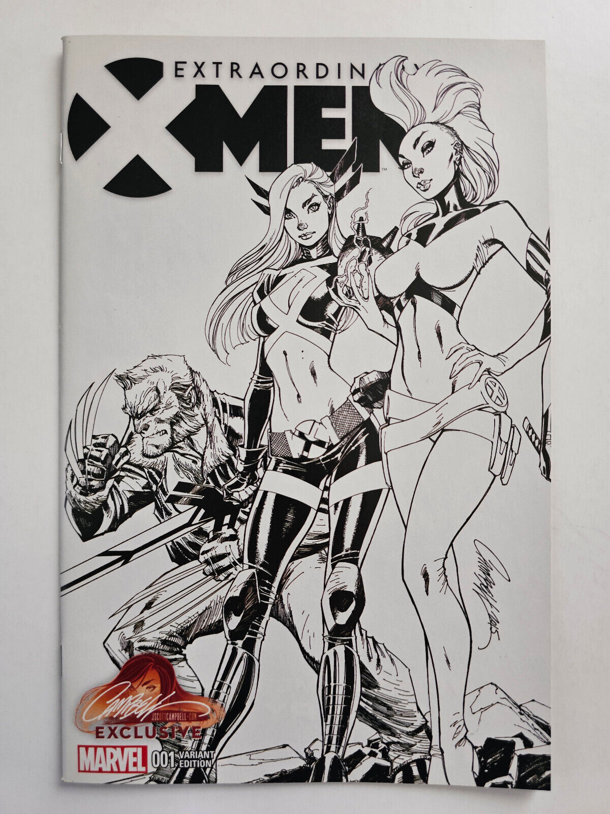 Extraordinary X-Men #1 | J. Scott Campbell exclusive B&W variant | NM