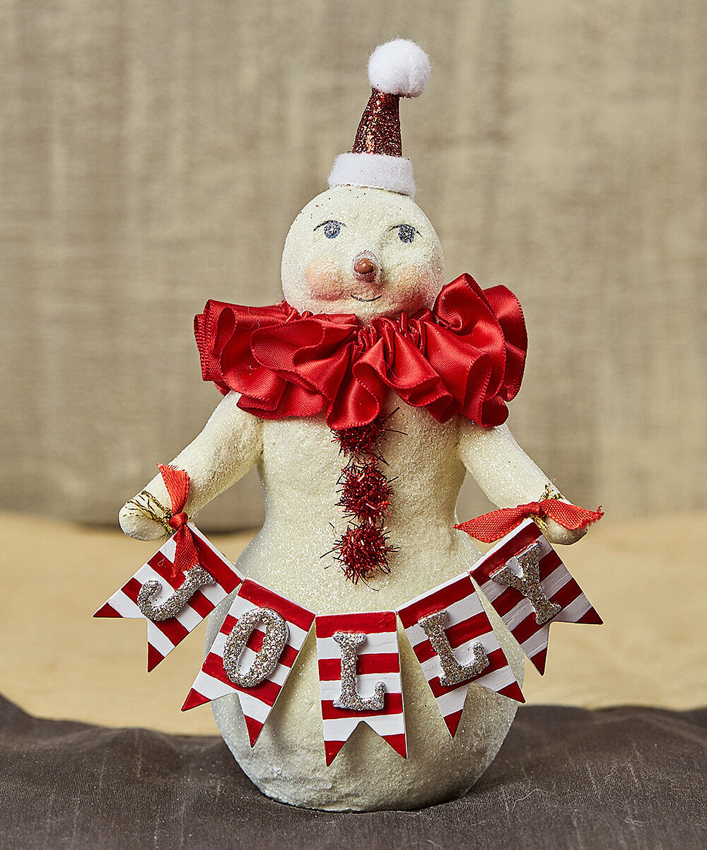 Heather Myers Jolly Holly Snowman Christmas Figurine