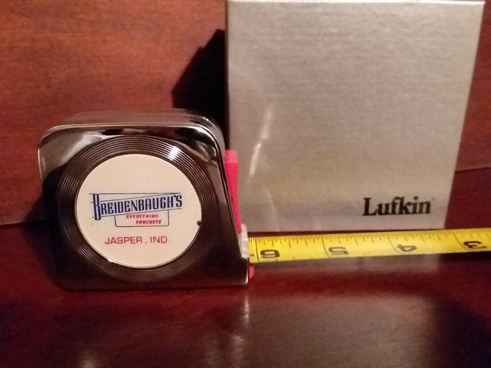 Lufkin Tape Measure Advertising for Breidenbaughs Concrete Brick Block Indiana