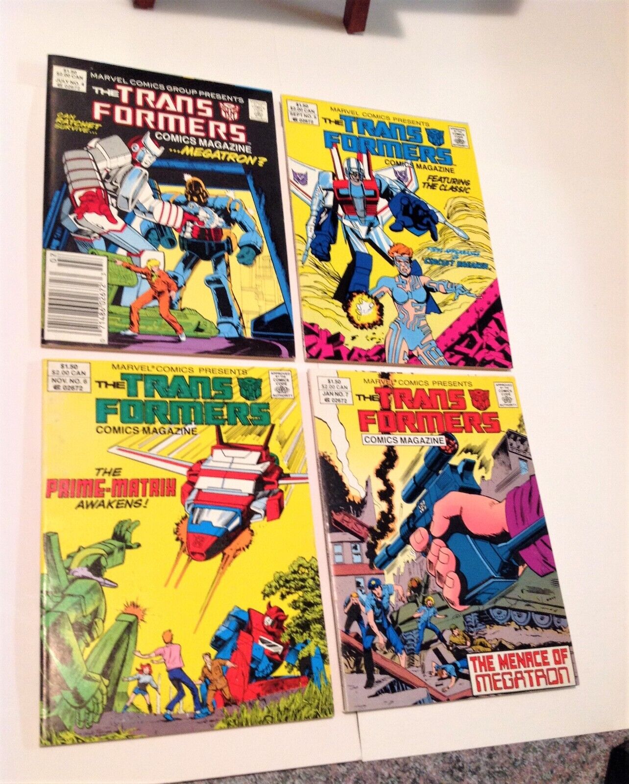 The Transformers Comics Magazine Digest #4 - #7 Lot Higher Grade (A)