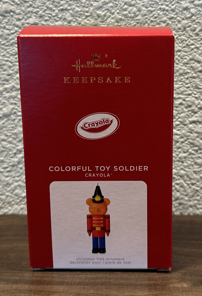 Hallmark 2021 Crayola Colorful Toy Soldier Christmas Holiday Ornament New Decor