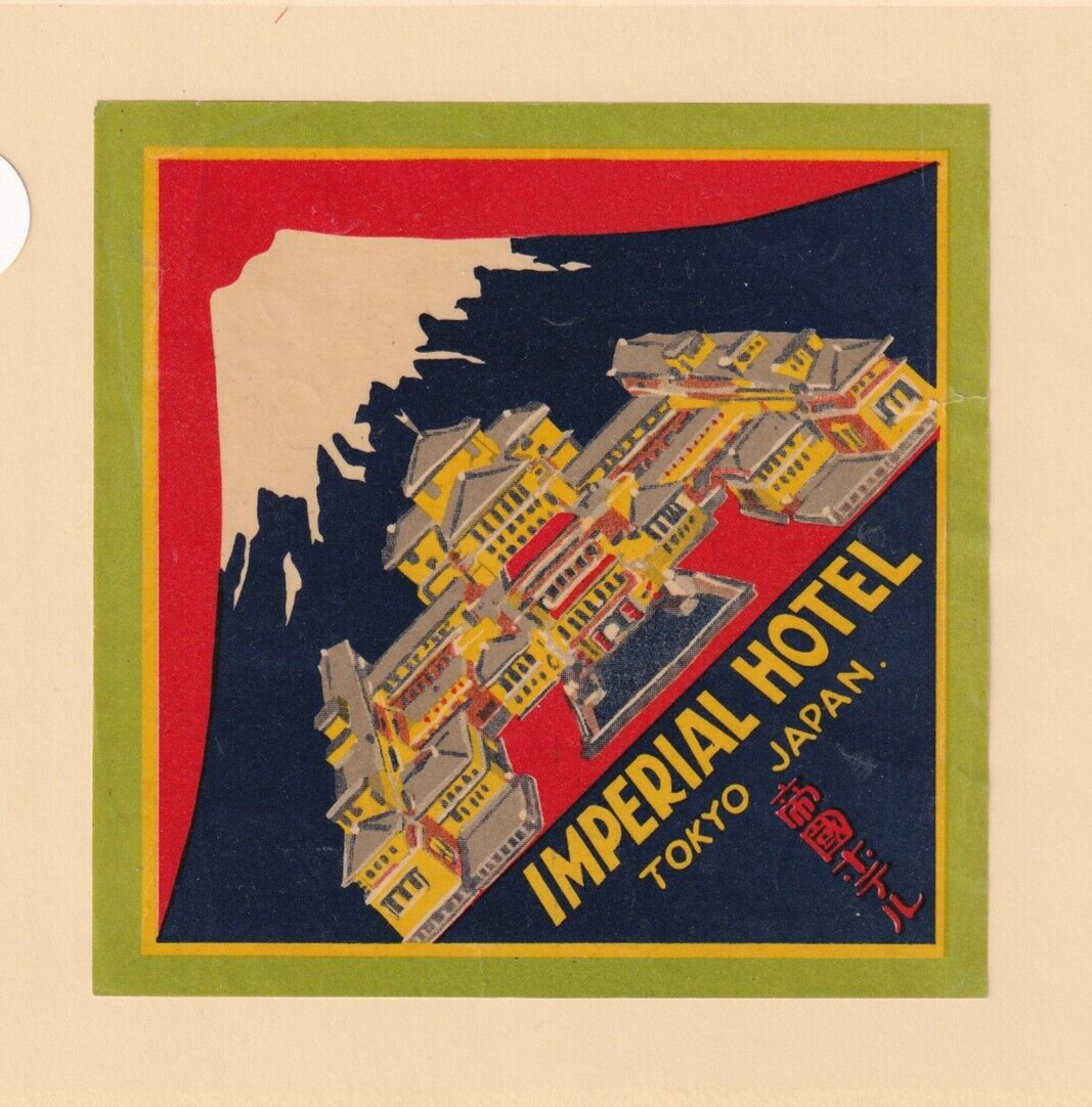 Japan Imperial Tokyo Hotel label (57751)
