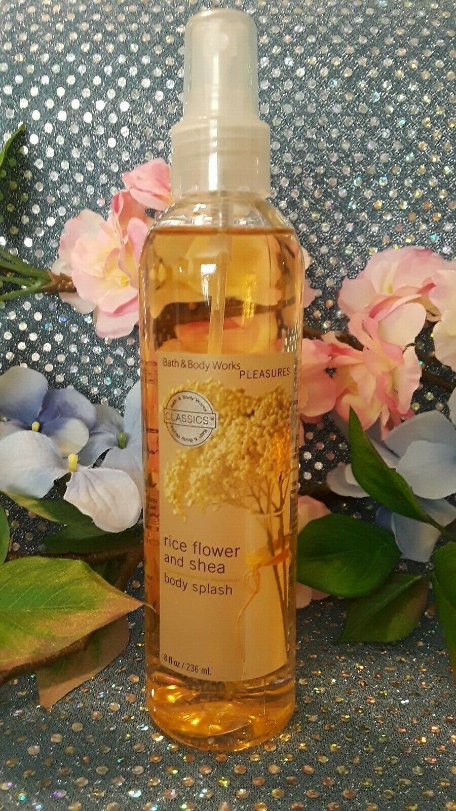 Bath Body Works RICE FLOWER & SHEA Splash / Fragrance Mist Spray Rare Classics