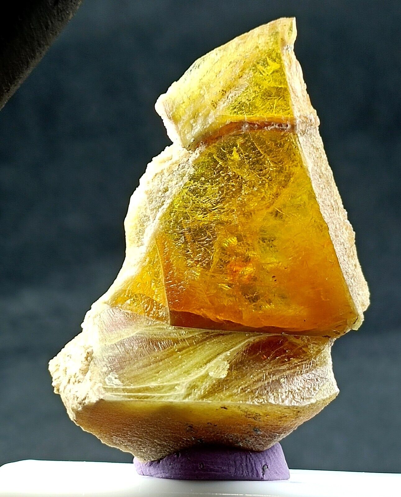 22g Rare Honey Color Titanite Sphene Crystal with nice Clarity & Size- Pakistan