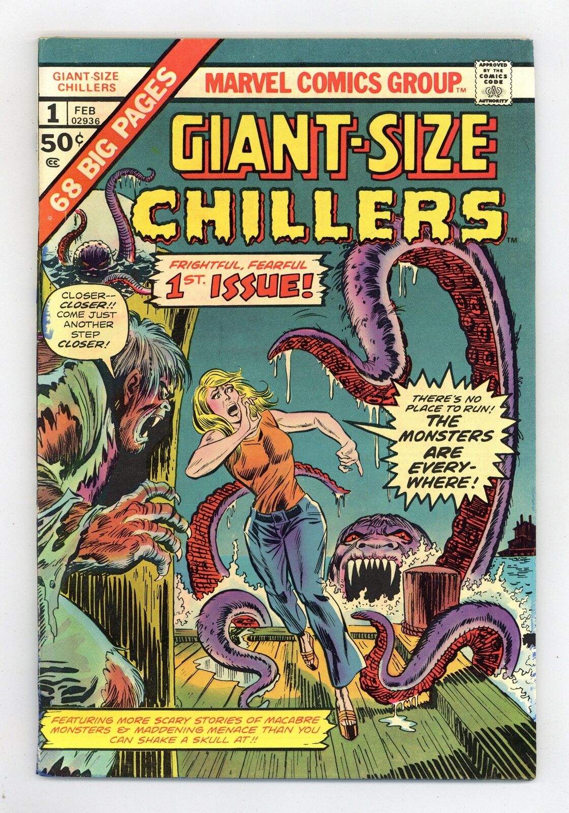 Giant Size Chillers #1 FN 6.0 1975