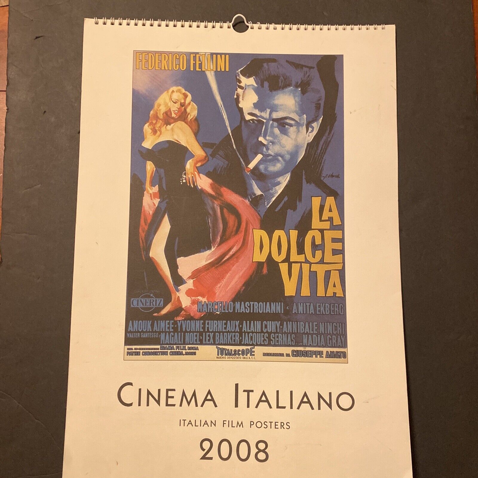 Cinema Italiano 2008 Old Movies Photo Calendar Italy Vintage Italian Film Stars