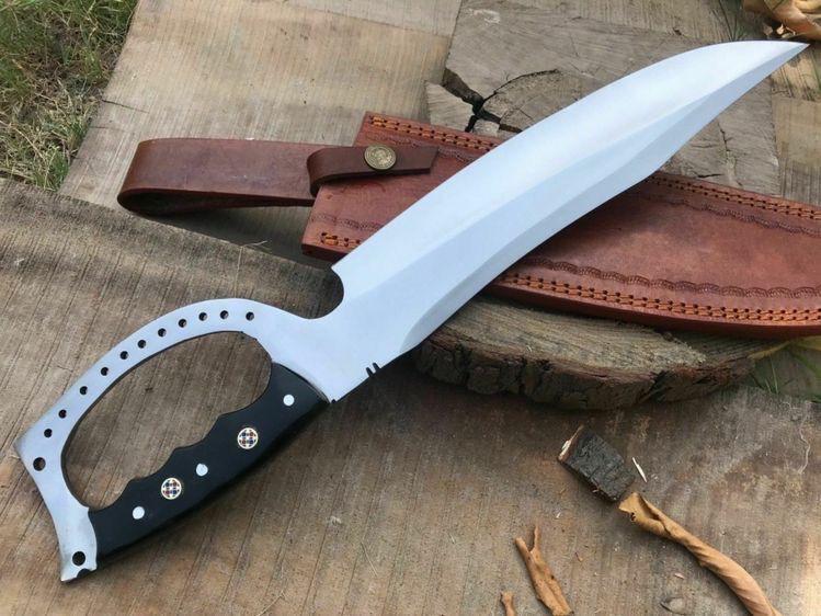 BEAUTIFUL CUSTOM HANDMADE 16 INCHES LONG IN HIGH CARBON STEEL HUNTING KNIFE 